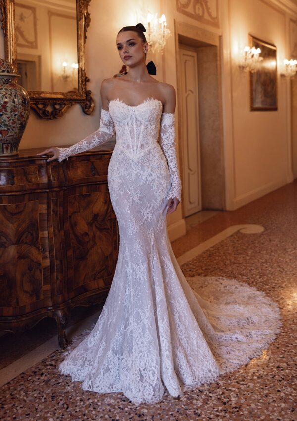 KHLOE-Elegant-Detachable-Sleeve-Wedding-Dress-Trumpet-Sweep-Sweetheart-Bridal-Gown-love-bridal-london